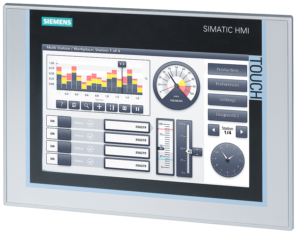 KP900 and TP900 Comfort  9 inch HMI 6AV2124-0JC01-0AX0