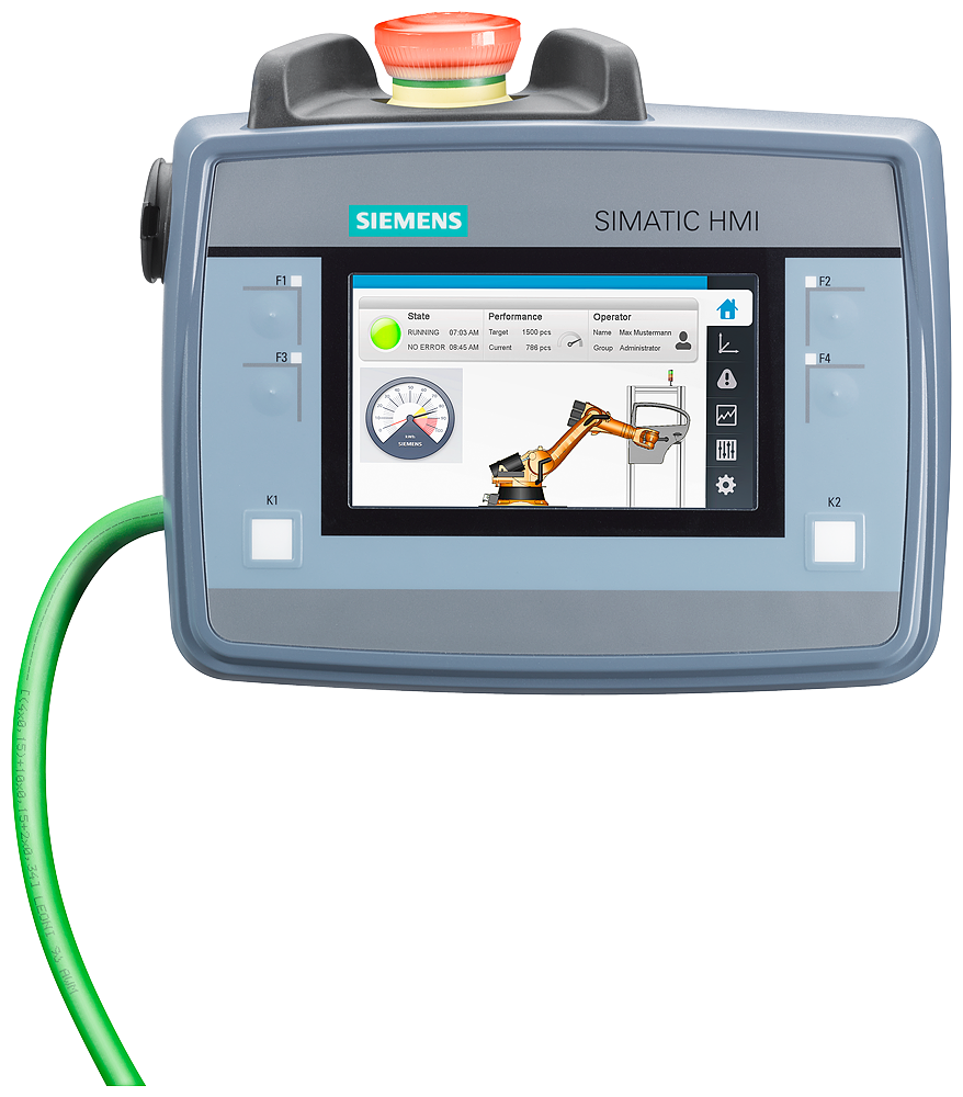 4 inch Siemens SIMATIC HMI KTP400F Mobile Panel Touch Screen 6AV2125-2DB23-0AX0