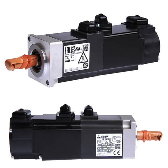 Mitsubishi MELSERVO-JE Servomotor With Break 100W HG-KN13BJ-S100